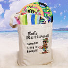 Retired and Loving It Personalized Canvas Tote Bag